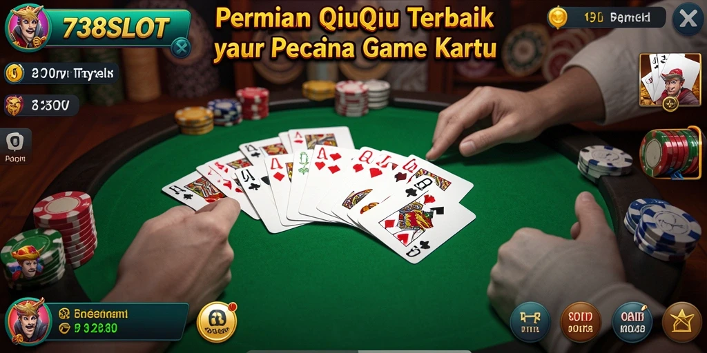 Tangkapan layar gameplay 738SLOT dengan suasana permainan QiuQiu.