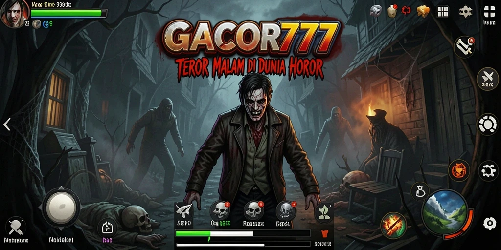 Tangkapan layar menampilkan gameplay GACOR777 saat mengeksplorasi tempat angker.
