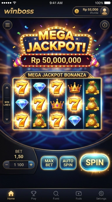 Screenshot berbagai kategori aplikasi yang tersedia di winboss.